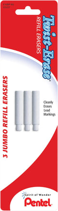 Pentel Twist-erase Refill Erasers, Qty 1, Pkg Of 3 by PentelofAmerica