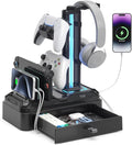 KDD Headphone Stand with USB A&C Charger Ports by KDD