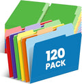 120 Pack Two-Tone Color File Folders, Bulk Letter Size Folders by Wearecommittedtotheresearchandproductionofhigh-qualitykidstoysschoolofficesuppliesandholidayproducts