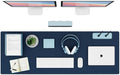 K KNODEL Large Office Leather Desk Mat, Mouse and Keyboard Pad, Computer and by K+KNODEL