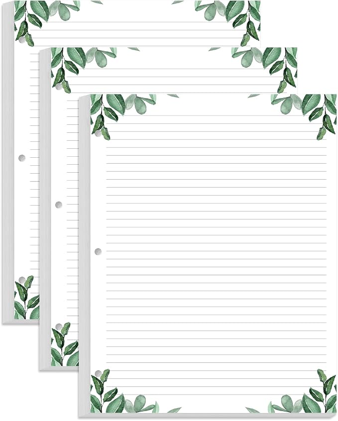 Letter Size Lined Refill Paper, 3-Hole Punched Ruled Filler Paper, 300Sheets / by Yaridar