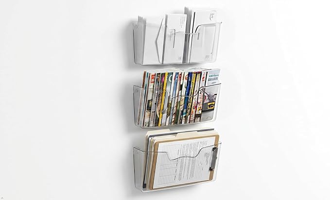 Simple Houseware Clear Single Pocket Wall Mount - Image 9