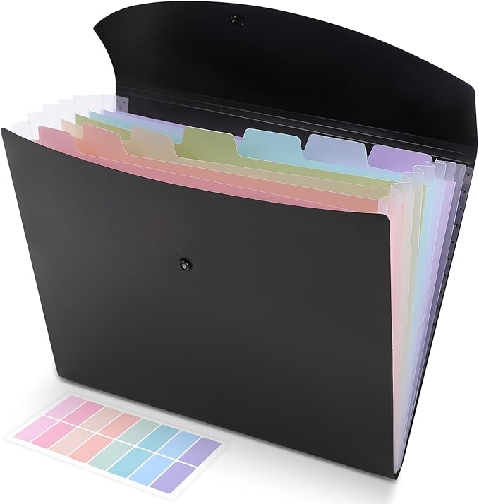 SKYDUE Cute Accordion File Organizer, Expanding File Folder by SKYDUE