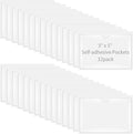 Antner 32 Pack Self-Adhesive Index Card Pockets by Antner