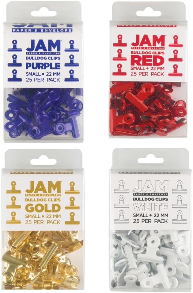 JAM PAPER Metal Bulldog Clips Combo Pack - Image 2