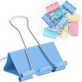 2 Inch 32 Pack Extra Large Binder Clips, Colored Jumbo Paper Clips, Big Paper by OWLKELA