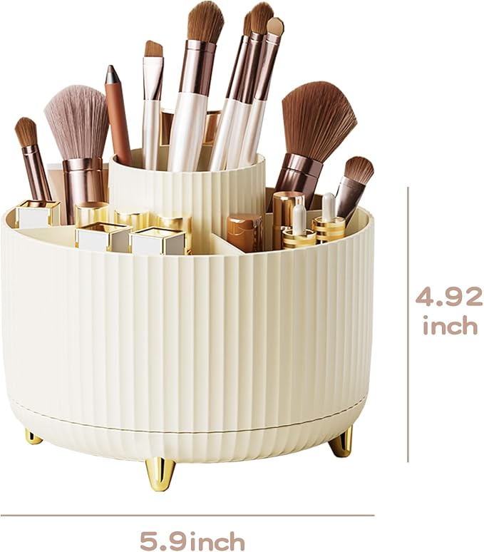 fanado 360° Rotate Makeup Brush Holder Organizer, Makeup Organizers Countertop - Image 5
