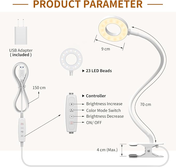 iZELL Book Light, Clip on Reading Light - Image 6