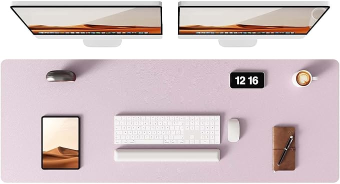 YSAGi Leather Desk Pad Protector, Office Desk Mat, Large Mouse Pad, Non-Slip PU by YSAGi