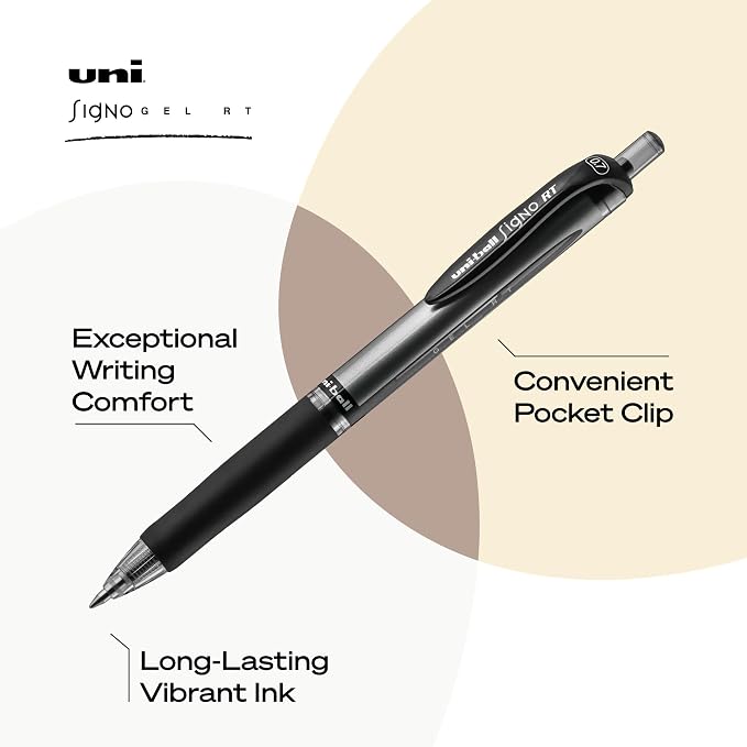 uniball Signo Gel Pen, Retractable, Medium 0.7 Mm - Image 3