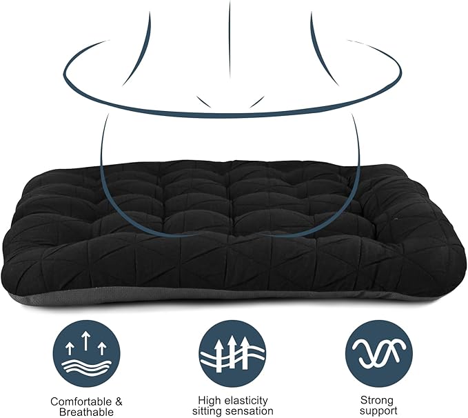 BUYUE Good Support Office Chair Cushion, Luxury Jacquard - Image 5