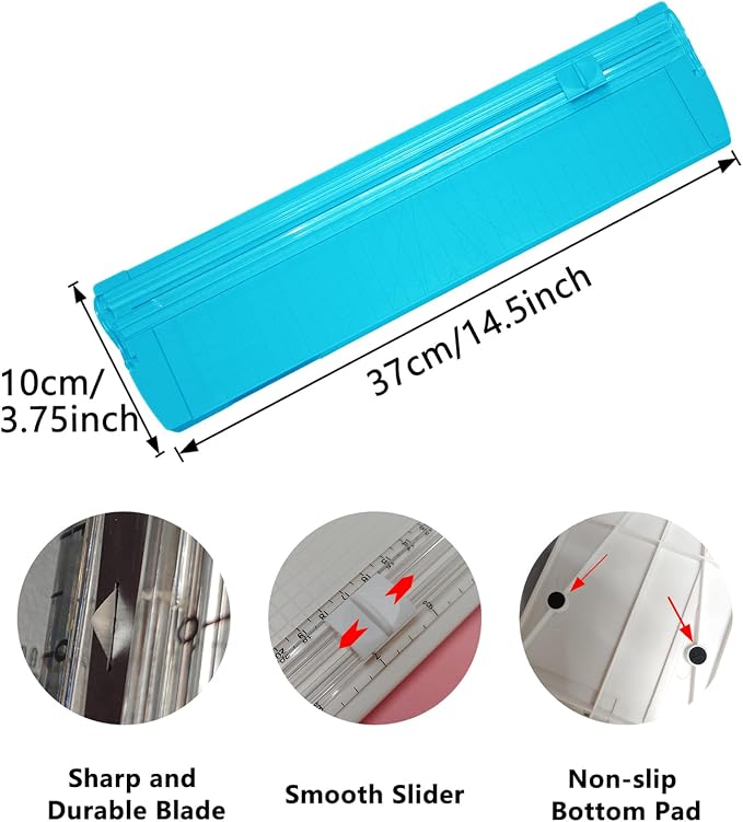 A4 Paper Cutter, 14.5Inch Aluminum Alloy Blade Straight Trimmers - Image 2