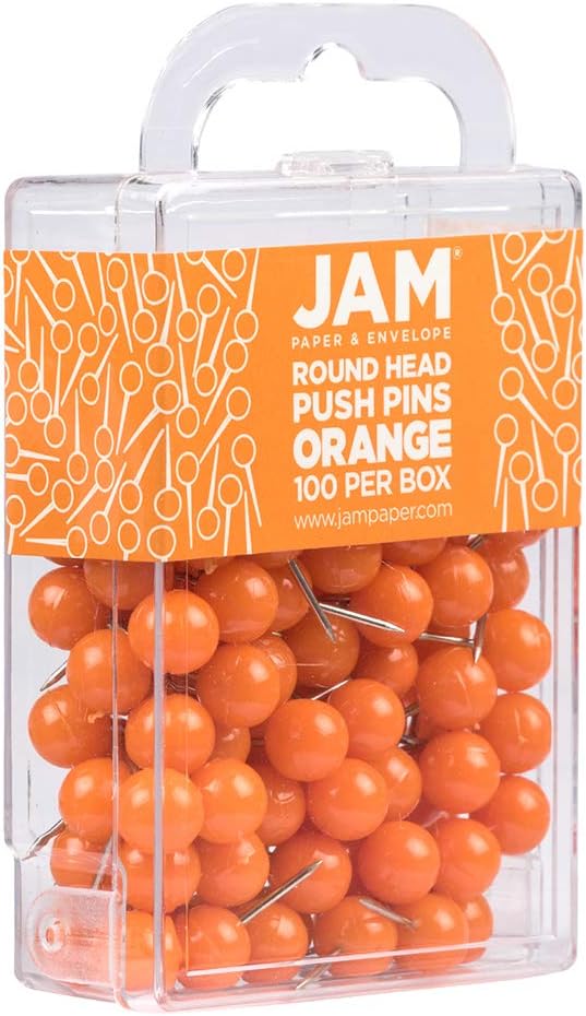 JAM PAPER Colorful Push Pins - Image 2