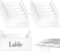 ELEMGULY Basket Label Holders, Wire Shelf Label Holder Wire Rack Display Holder by ELEMGULY