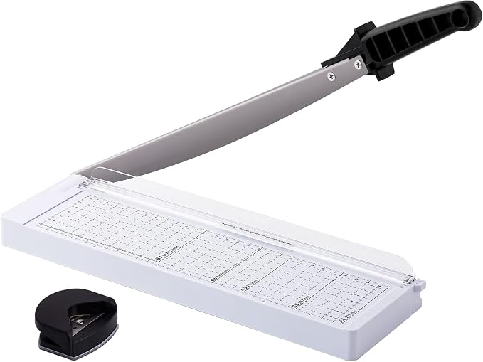 TIANSE Paper Trimmer 12” 8 to 12 Sheet Capacity Paper Cutter Guillotine by TIANSE