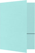 LUXPaper 9" x 12" Presentation Folders | Two Pocket | Seafoam Blue | 100lb. by LUXPaper