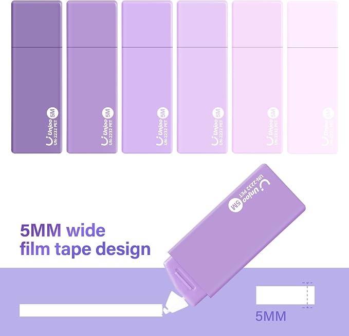 Unjoo Mini White Correction Tape Set | Aesthetic Cute Correction Tape, - Image 5