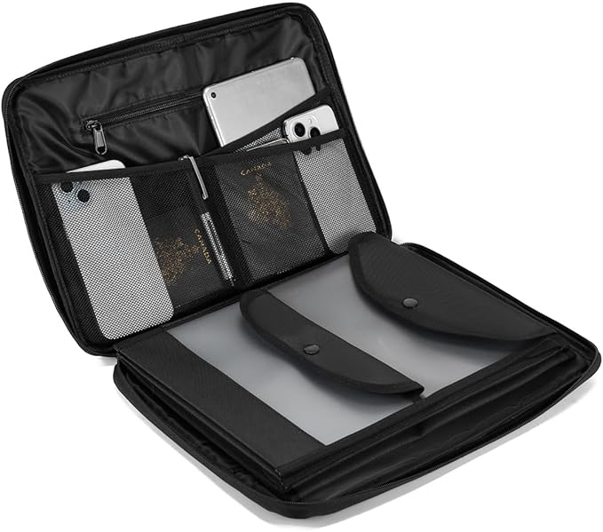 Portable Document Bag, Important Document Organizer, Storage Pouch File Folder - Image 3