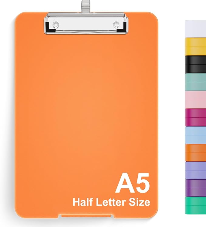 Hongri A5 Clipboard with Storage, Metal Retractable Pen Holder, 6 x 9'' Nursing by Hongri