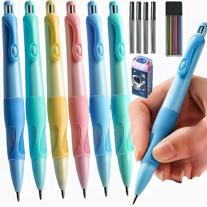 Thick Mechanical Pencil for Kids：Toddler Preschool Fat Grip 2.0mm Pencils by Unknown