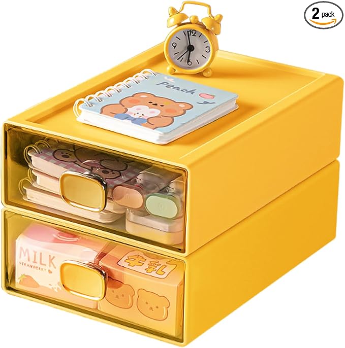 2PACK Stackable Desktop Organizer by DETEIN