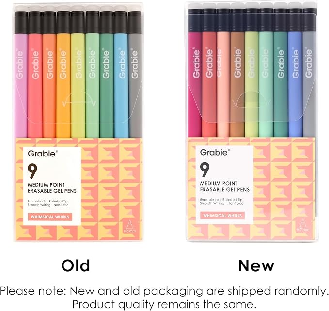 Grabie Erasable Gel Pens, Medium Point 0.7 mm Erasable Pens, Make Mistakes - Image 9