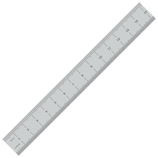 PEC Tools 6"/150mm Rigid Metal Ruler, High-Quality Steel Machinist Rule - Image 4