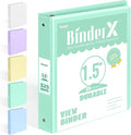BinderX Extra Durable 1.5 Ring Binder, Round Ring 1.5 Inch Binders, Fits 325 by Sooez