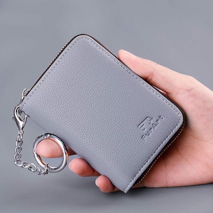 FurArt Zipper Wallet Women, RFID Blocking Credit Card Wallet, Business Card - Image 6