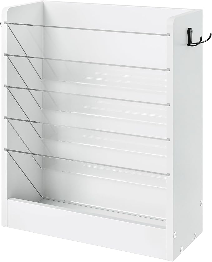 CHOEZON Wall File Holder, 6-Tier File Organizer, Office Supplies Storage Rack - Image 9