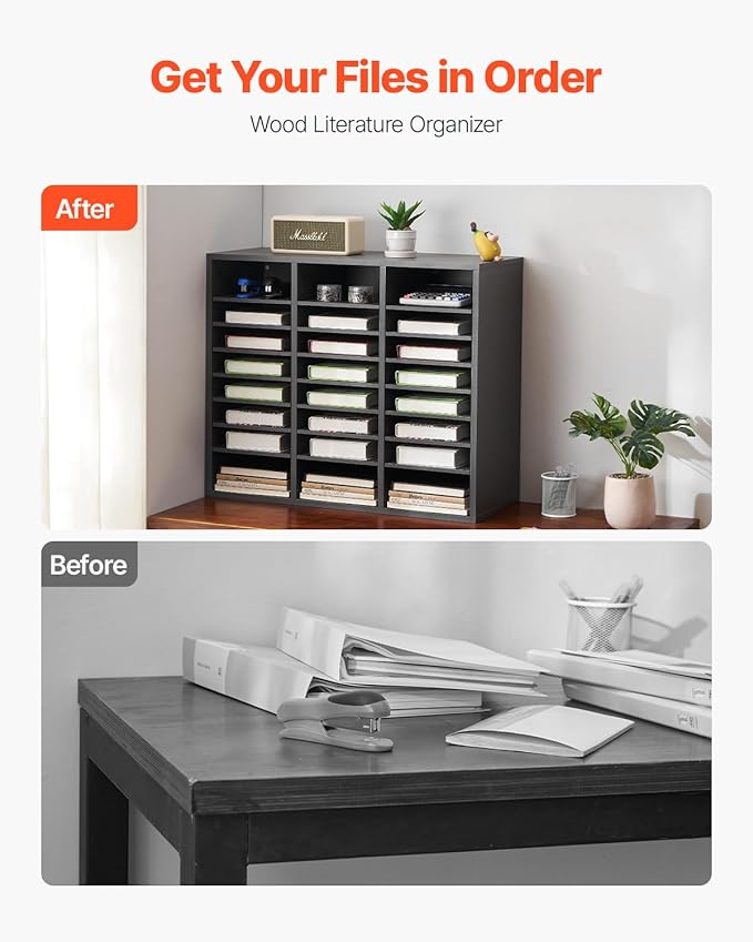 VEVOR Literature Organizer, 24 Compartments Office Mailbox - Image 2