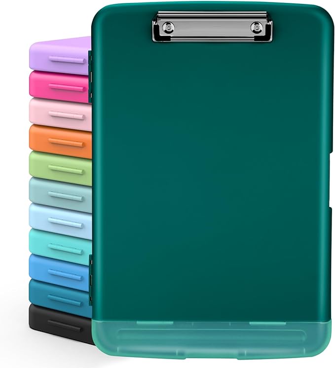 Sooez Clipboards with Storage, High Capacity Clip Boards 8.5x11 with Storage by Sooez