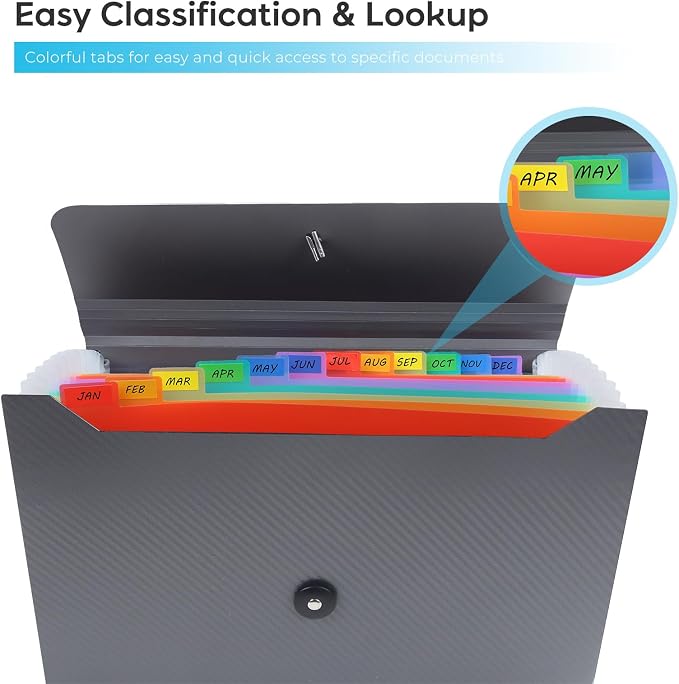 Expanding File Folder, Accordion File Organizer - Image 4