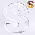Ledido 10’’ Acrylic Letter Charcuterie Board Box, Reusable Fillable Serving Tray by Ledido