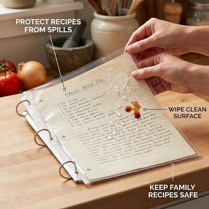 Heavyweight Sheet Protectors, Holds 8.5 x 11 inch Sheets, 9.25 x 11.25 inch Top - Image 8