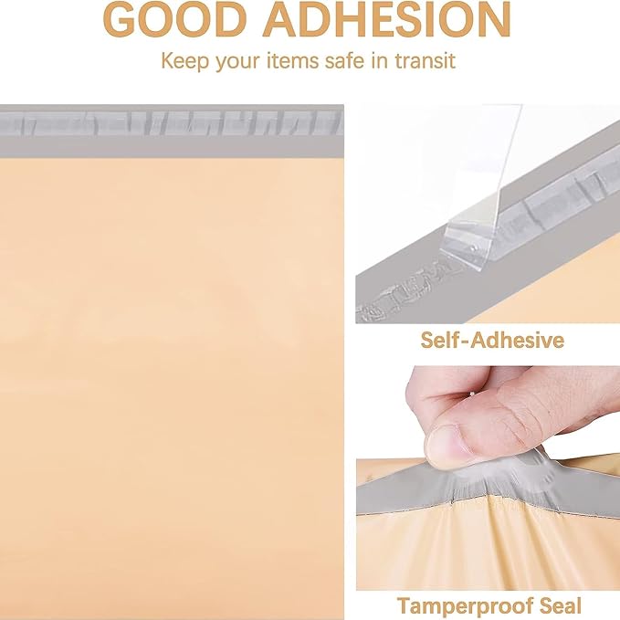 Metronic Poly Mailers 14.5x19 100 Pcs | Medium Size Shipping Bags - Image 2