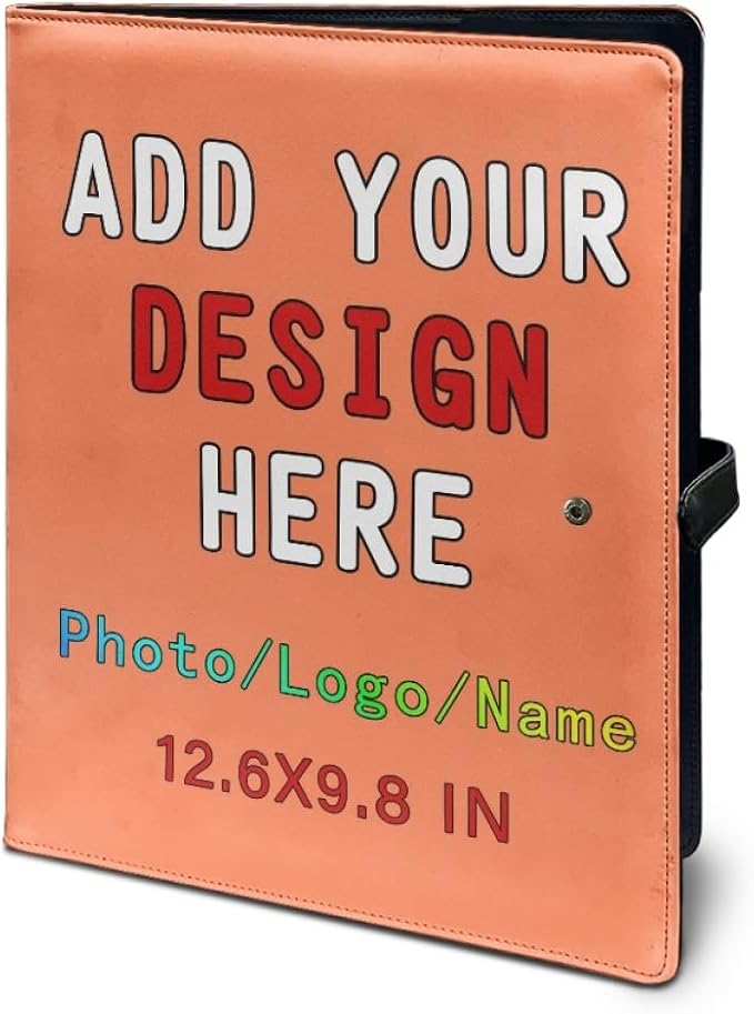 Personalized Padfolio Clipboard Folder Add Your Own Logo Text Text, Custom - Image 5