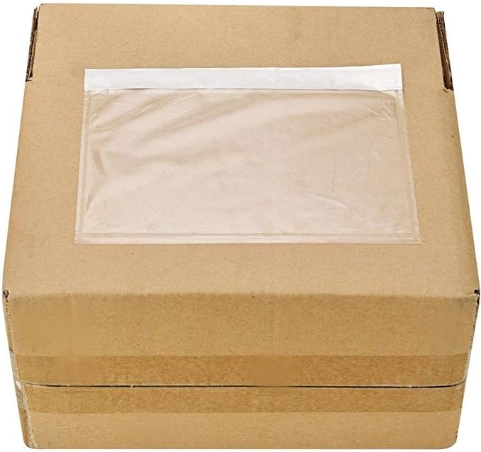 9527 Product 7.5" x 5.5" Clear Adhesive Top Loading Packing List/Shipping Label by 9527+Product