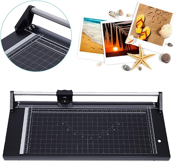 24 Inch Commercial Manual Precision Rotary Paper Trimmer Cutter, Heavy Duty - Image 3