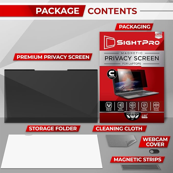 SightPro Magnetic Laptop Privacy Screen 13.3 Inch 16:10 - Image 7