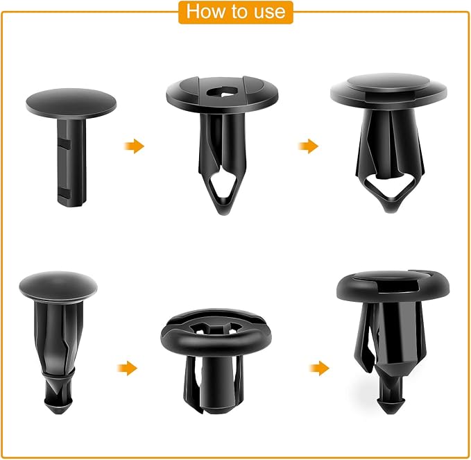 GOOACC Universal Plastic Fender Clips, Car Fender Replacement - Image 2