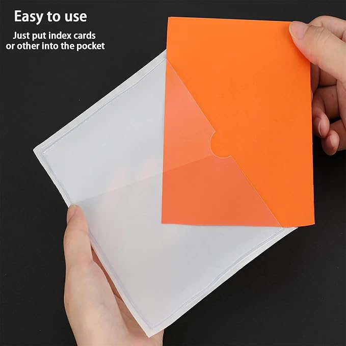 30pcs Self-Adhesive Business Card Protecror, Waterproof Clear Adhesive Label - Image 3
