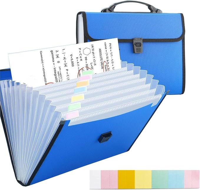 Extra Large Legal Size/Foolscap 12 Pockets Accordion File Organizer by TRANBOTrustBest