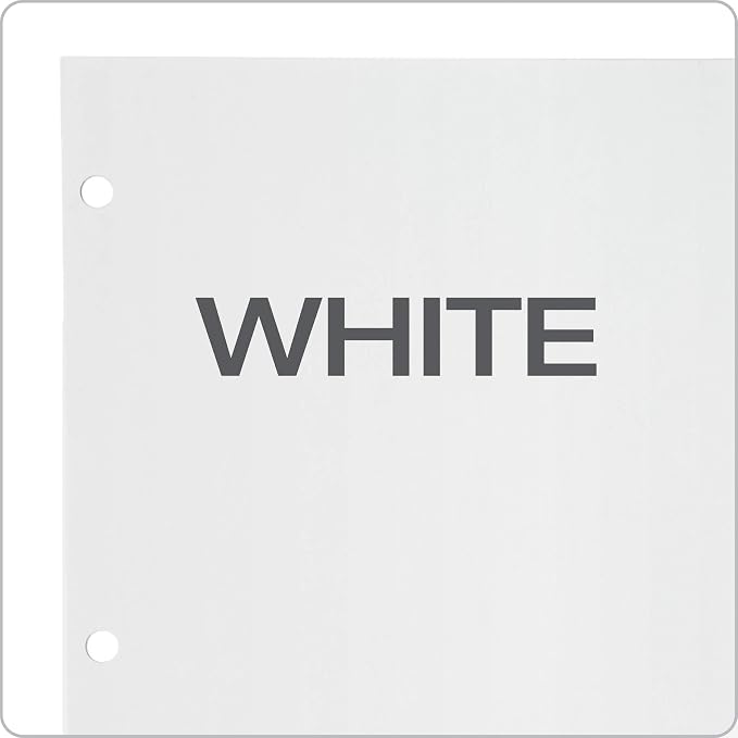 Oxford Blank Write On Binder Dividers, 1/5 Cut Tabs, 3 Hole Punch Dividers in 5 - Image 4