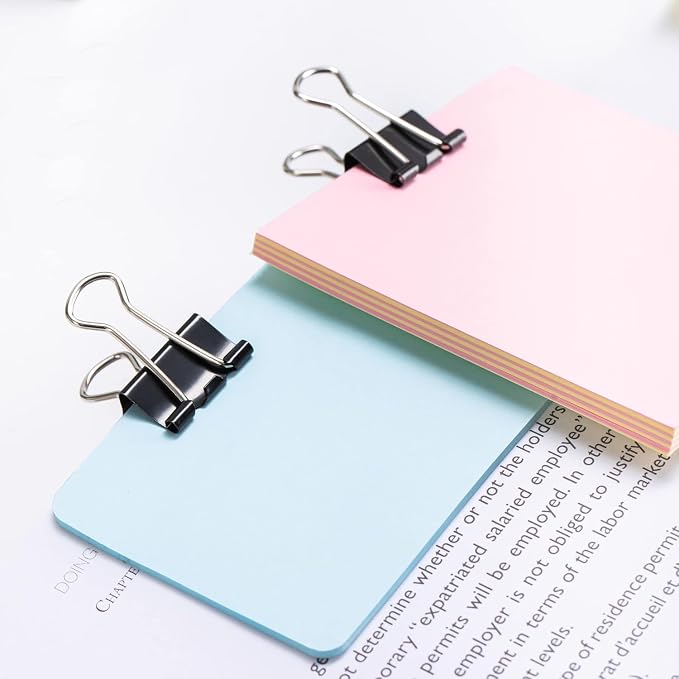 Amazon Basics Sturdy Binder Clips, Office Supplies, Medium 1.25 inches - Image 10