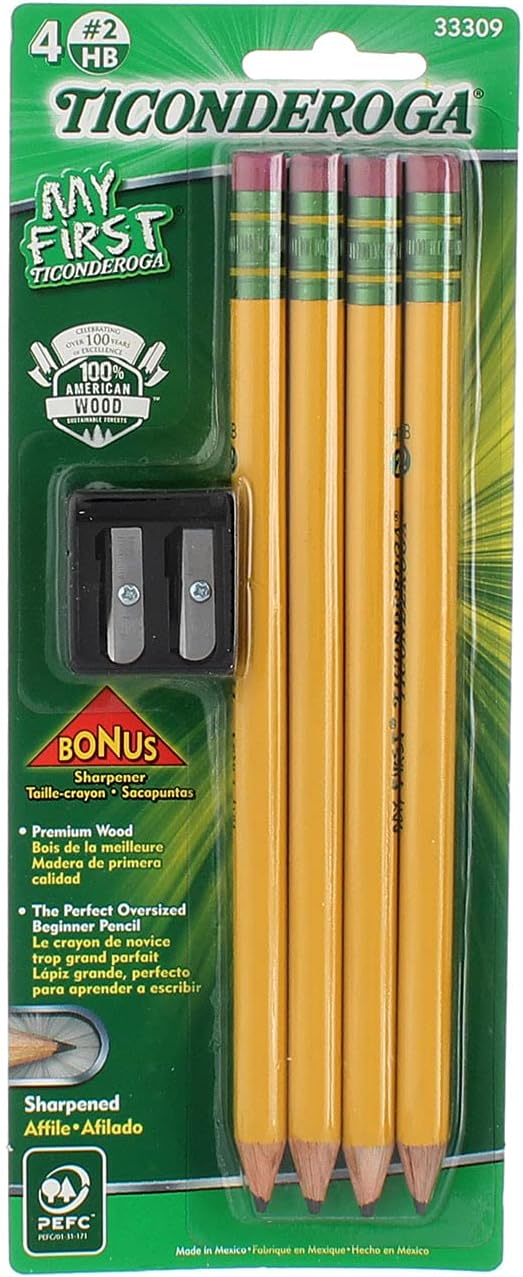 My First Ticonderoga Primary Pencil and Bonus Sharpener- 2 Pk - Image 4