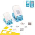 BAOFALI 2Pcs/Set Stamp Punch, 0.6 x 0.5 inch, 1 x 0.8 Inch, Rectangular Stamps by BAOFALI