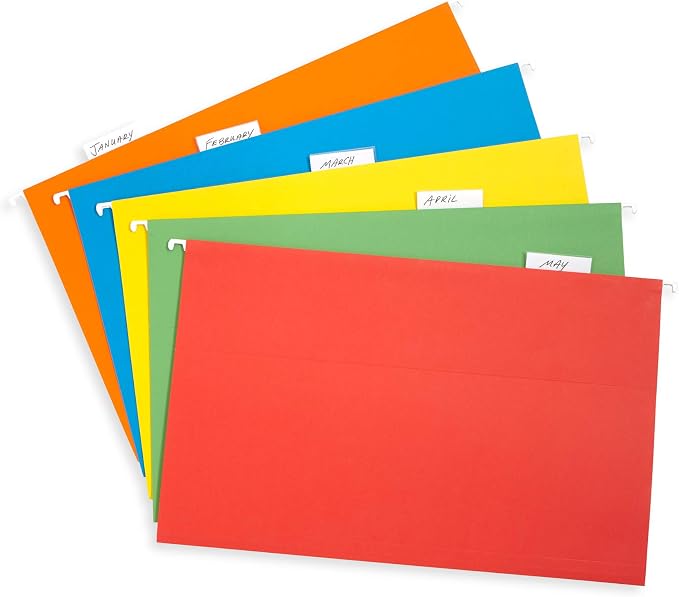 Blue Summit Supplies Legal Size Hanging File Folders, Legal Folders 9.5” × - Image 3