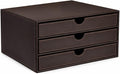 UnionBasic Leather Desktop Drawer Organizer, File Cabinet Magazine Document by UnionBasic