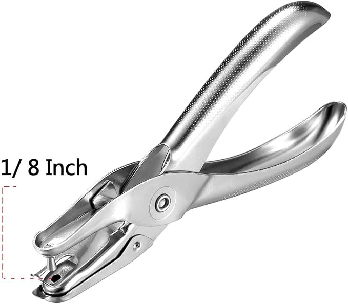 Shappy 3 Pack Metal Hole Punchers Single Hole Punch Paper Puncher Ticket - Image 2